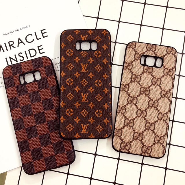 Ốp giả da cho samsung S8 / S8 PLUS / NOTE 8 / NOTE 9 / S10 / S10 PLUS