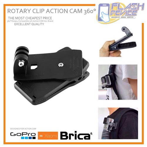 Kẹp Xoay 360 Độ Chuyên Dụng Cho GoPro Action Camera Hành Động Xiaomi Yi & Brica AE / AE | BigBuy360 - bigbuy360.vn