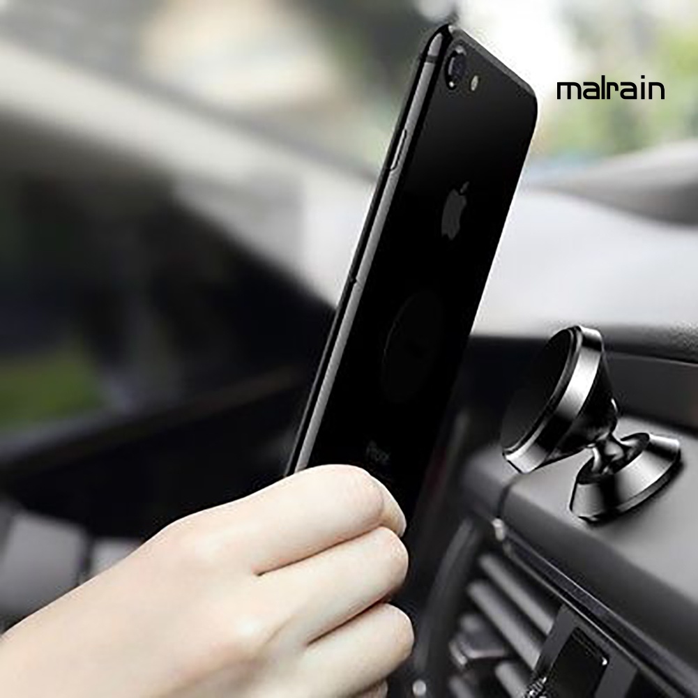 Giá Đỡ Điện Thoại Nam Châm Xoay 360 Độ Trên Xe Hơi