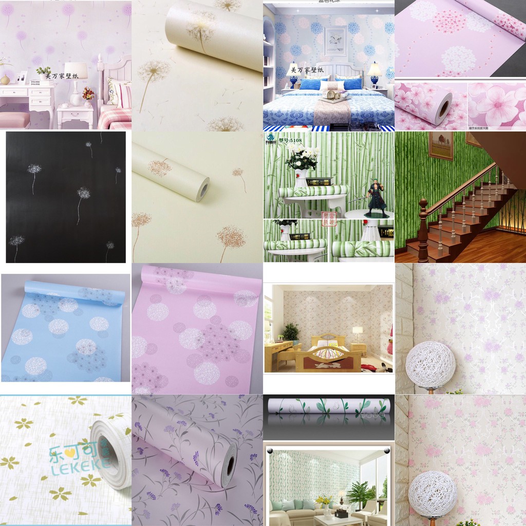 10m x 45cm rộng Giấy dán tường  - MẪU HOA DT235