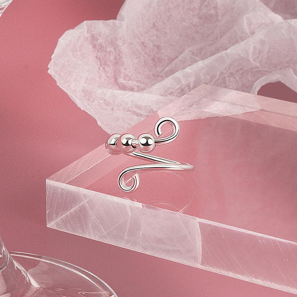 JARRED Nhẫn Hở Đính Hạt Có Thể Điều Chỉnh Giảm Căng Thẳng Đa Năng Cho Nữ