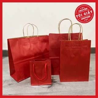 Túi giấy kraft đỏ