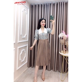 Chân Váy Dập Ly Sang Trọng Thiết Kế CRAZYTEEN (CVC0007)
