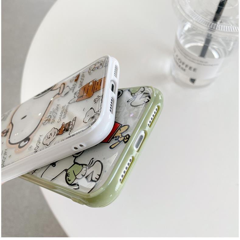 Ốp lưng iphone - Ốp iphone Kim tuyến Cartoon Snoopy 6/6s/6plus/6splus/ 7plus/ 8plus / x /xs /xs max /11 /11 promax DT03