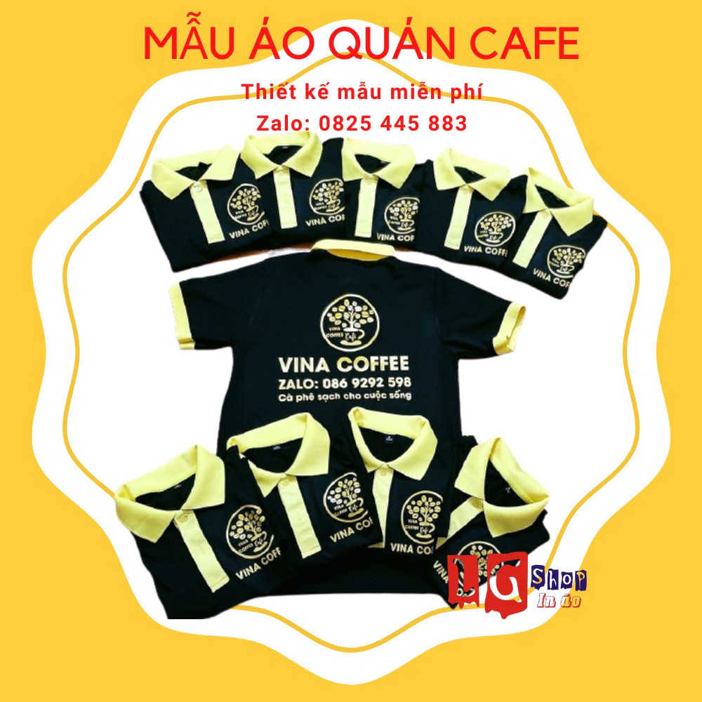 In Đồng Phục Quán Cafe ( Thiết Kế Mẫu theo yêu cầu)