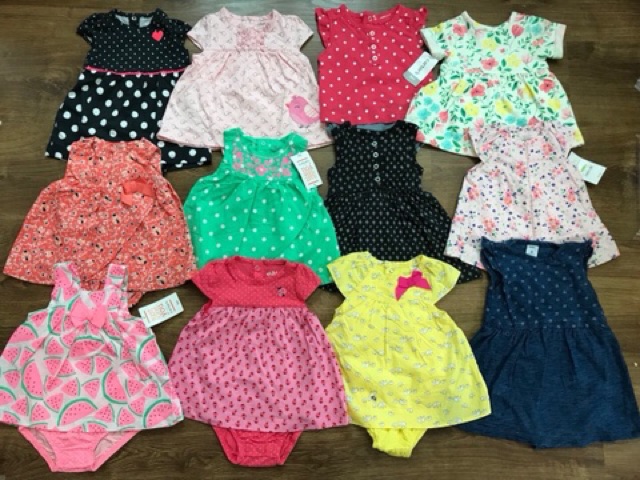 Combo 2 body váy bé gái