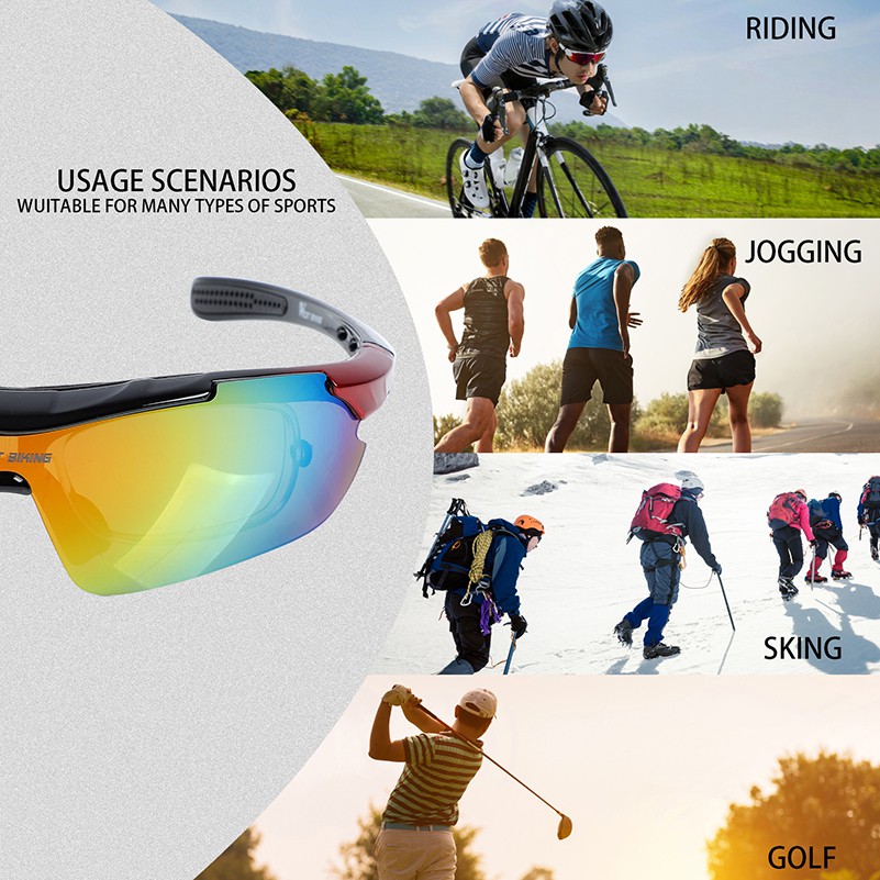 Kính Râm WEST BIKING Chống Sương Phân Cực Gọng Mypia UV400 Bảo Vệ Mắt Dùng Khi Chạy