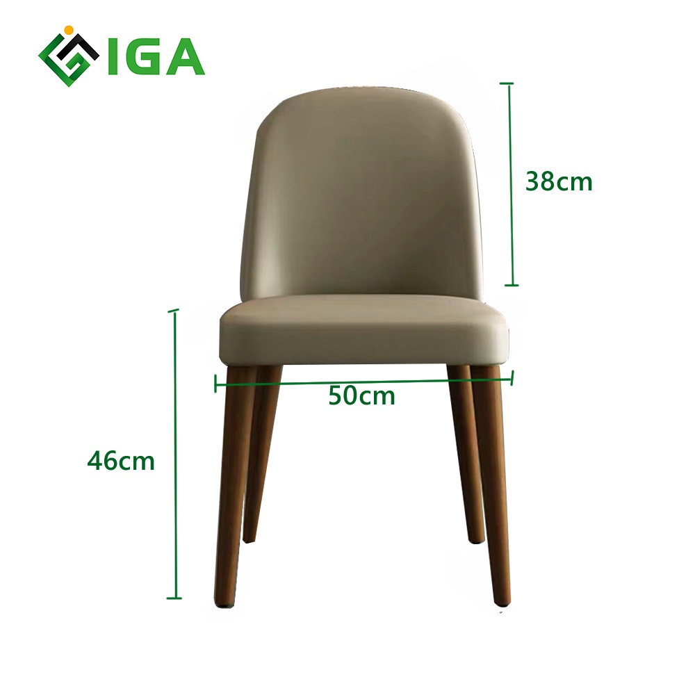 Ghế tựa chân gỗ | ghế tựa bàn ăn, phòng khách đa năng hiện đại IGA - GC09