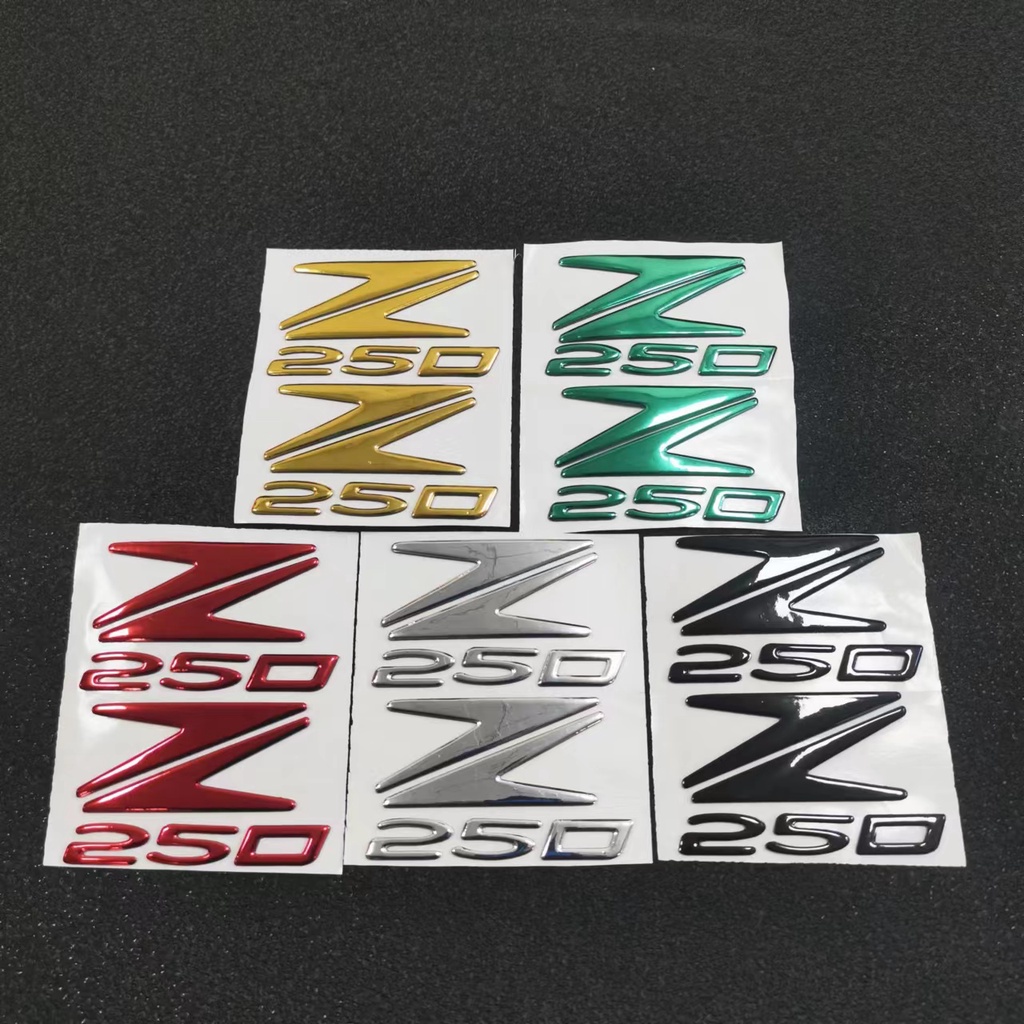 Set 2 Cặp Đề Can 3D Dán Trang Trí Bình Xăng Xe Mô Tô Kawasaki Z250