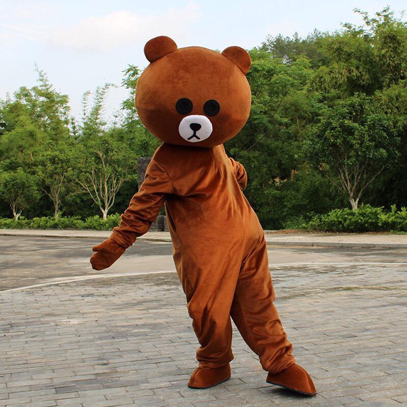 Mascot gấu Brown - gấu lầy tik tok cao cấp