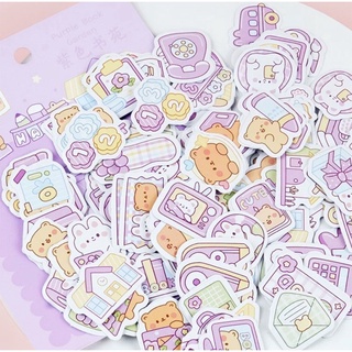 Set 200 hình dán sticker hoạt hình đáng yêu trang trí sổ tay