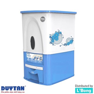 Thùng đựng gạo 25kg duy tân bền chắc.