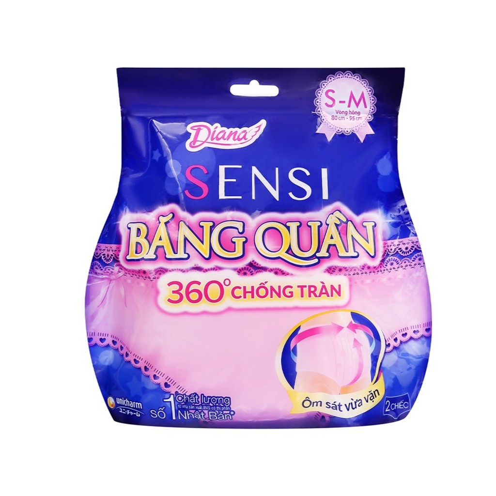 Băng vệ sinh Diana Sensi băng quần size S-M/M-L