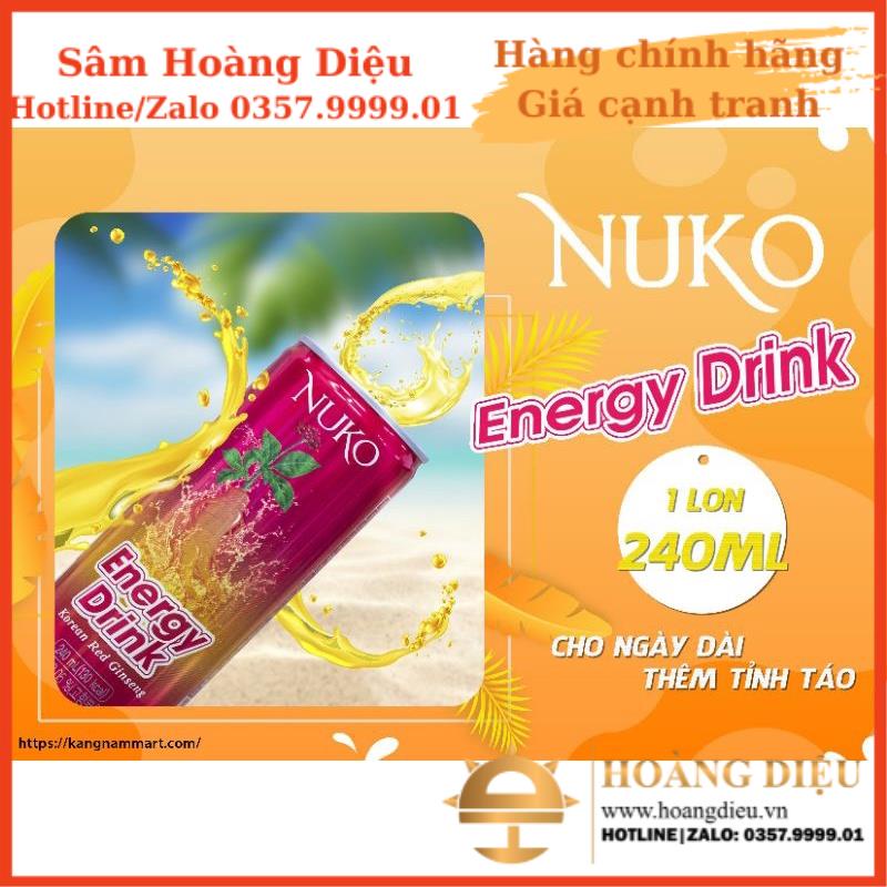 Sâm Hoàng Diệu - NƯỚC TĂNG LỰC HỒNG SÂM NUKO