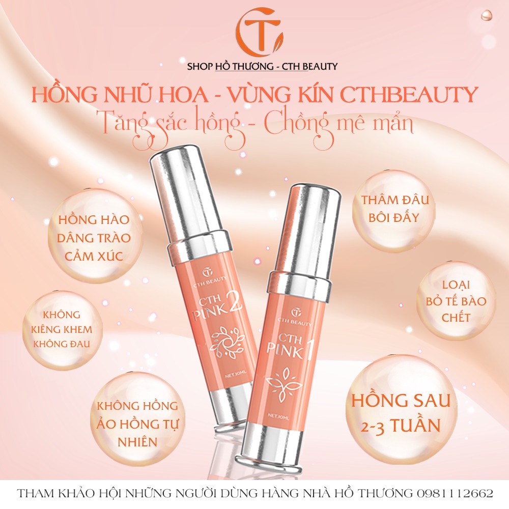 Kem Hồng Nhũ Hoa Bikini Vùng Kín An Toàn Hiệu Qủa Nhanh,Hồng Lâu Dài Không Đau Rát ,Chống Thâm Pink1 CthBeauty