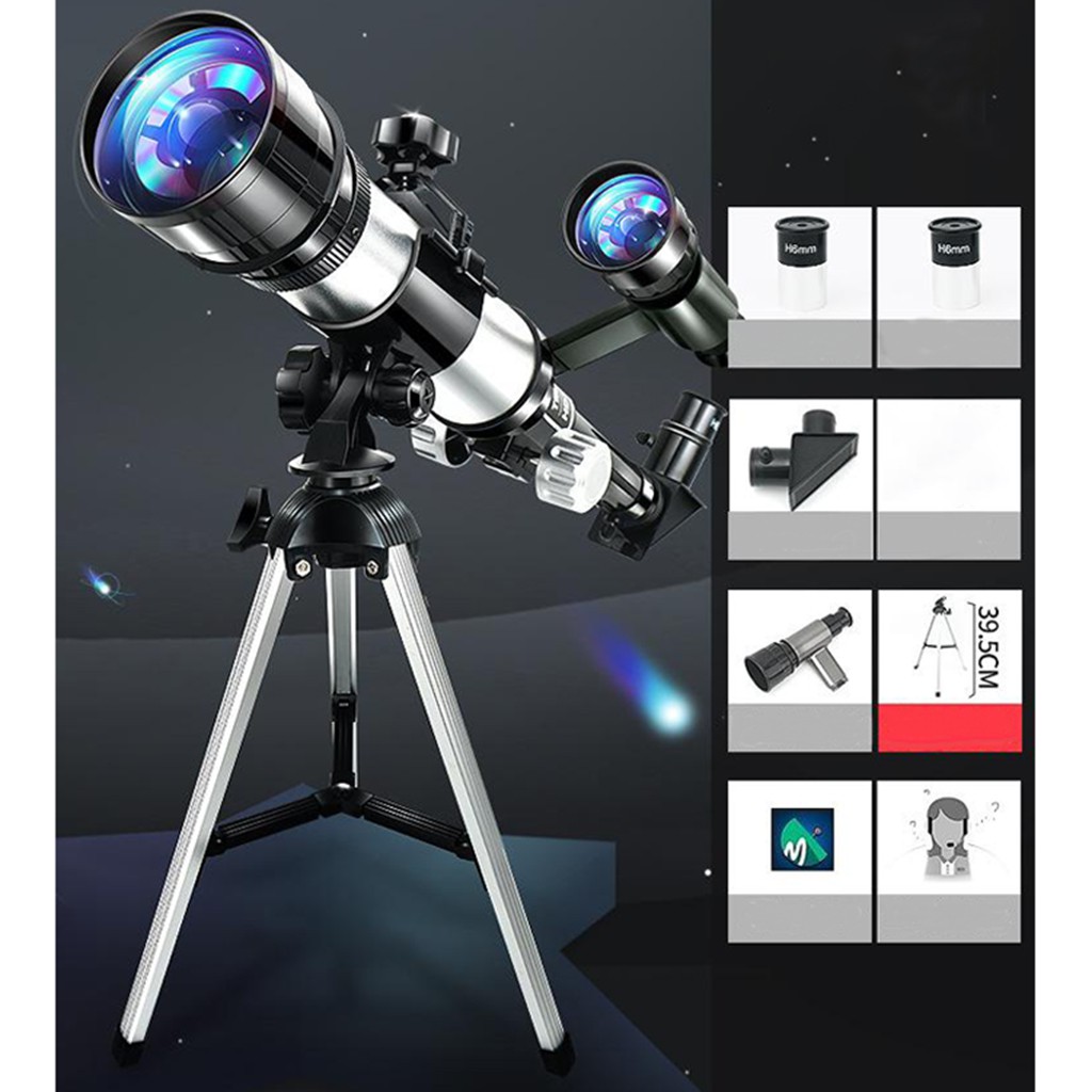 Bộ Kính Thiên Văn 70mm Phản Quang Shiwaki1 Chống Thấm Nước Kèm Chân Tripod Dành Cho Astronomy