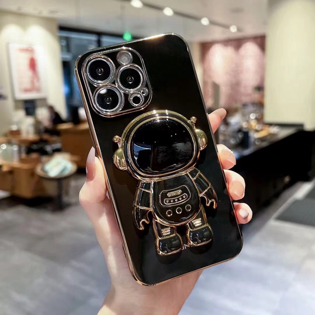 Ốp Điện Thoại Có Giá Đỡ Hình Phi Hành Gia Cho iPhone 11 Pro MAX XS MAX XR XS X 8 7 6S 6 Plus SE2020