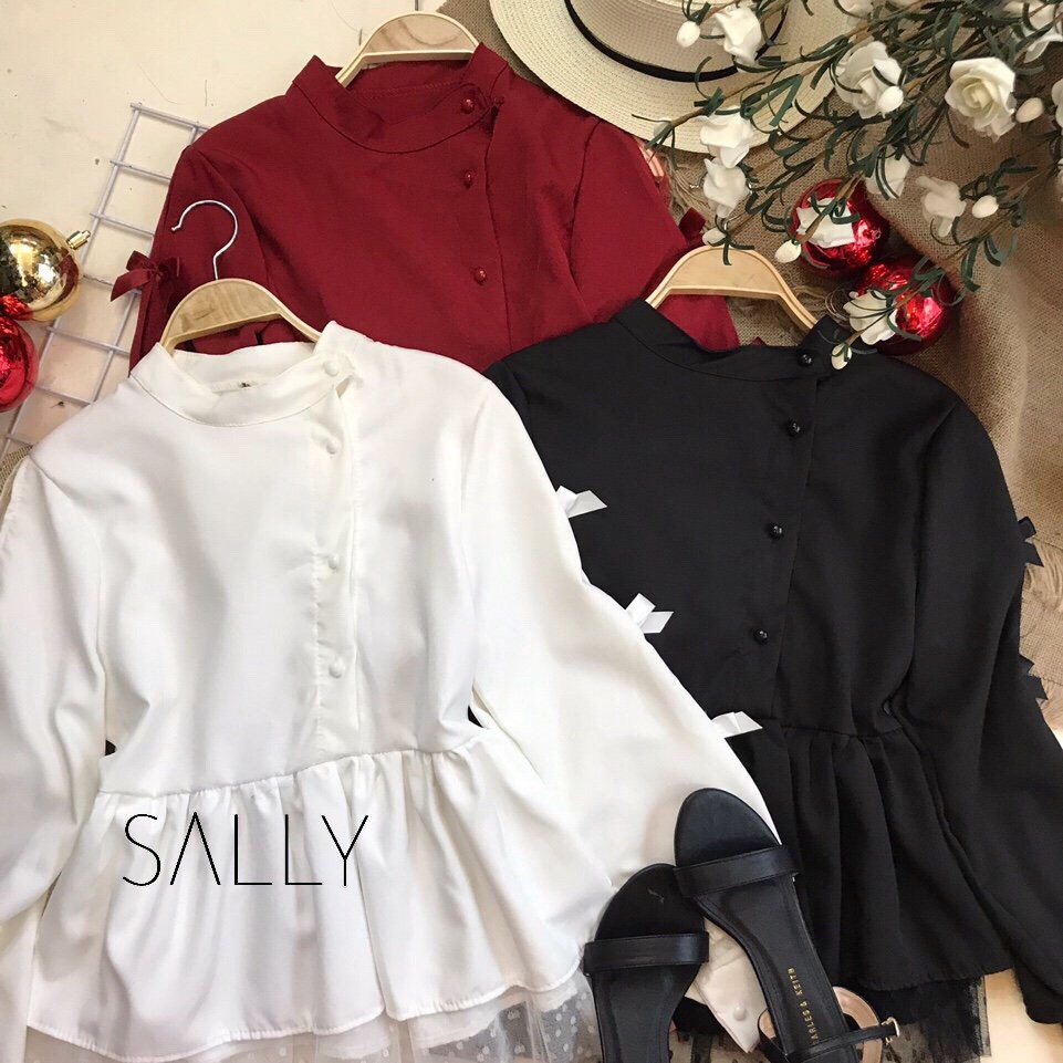ÁO CỔ TÀU PEPLUM