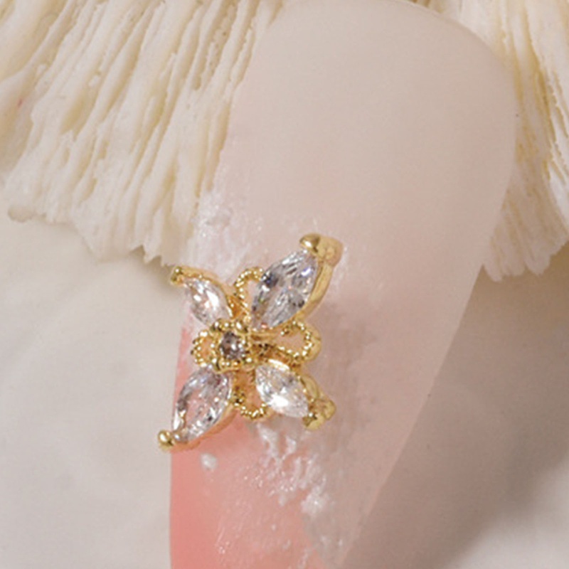 Phụ Kiện Trang Trí Móng Tay Nghệ Thuật Bằng Hợp Kim Zircon 3D DIY 2022 (19 Phong Cách)