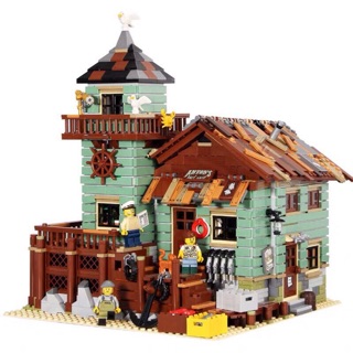 LEPIN MỚI - KING 83028 - MÔ HÌNH LẮP RÁP 21310 - 90001 - LEGO NHÀ CÁ - IDEAS NGÔI NHÀ CÂU CÁ VUI VẺ