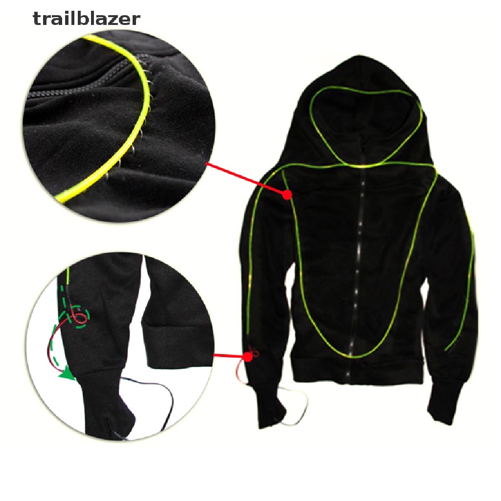 trailblazer 1/3/5M Glow Wire Cable LED Neon  DIY Costume Clothe Luminous Car Light Party Dec UIO