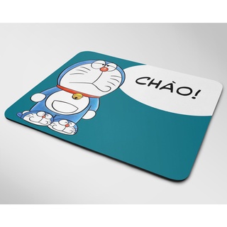Lót chuột cỡ lớn, bàn di chuột, mouse pad mẫu Doraemon chào (Nhiều kích thước)