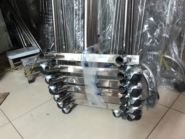 Sào phơi đồ đơn (inox loại 1) co khoen va ko khoen