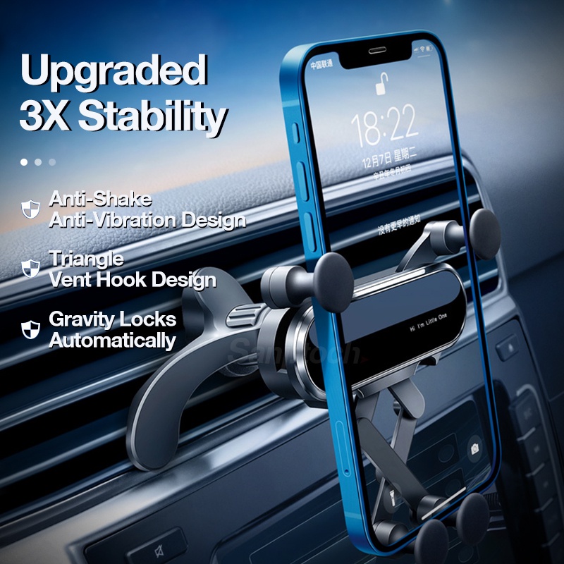 Giá Đỡ Điện Thoại Gắn Lỗ Thông Gió Xe Hơi Sanptoch 2022 Cho iPhone 4-7 Inch iPhone 12 13 Pro Max Samsung Xiaomi Huawei Oppo