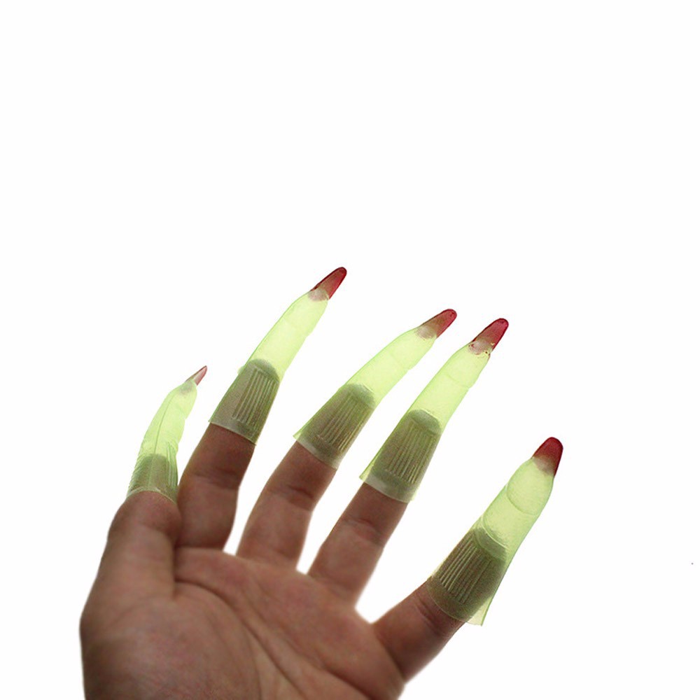 Set 10 móng tay giả zombie / phù thủy cho Halloween |shopee. Vn\mockhoa55