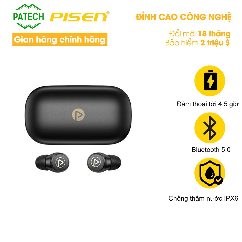 [Mã 2404EL10K giảm 10K đơn 20K] Tai nghe không dây Pisen True Wireless X-Pods2 - Hàng chính hãng