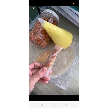 Combo Bánh Tráng Phơi Sương 300Gr Kèm 200Gr Muối Tôm Hành Phi TẶNG BƠ 200GR