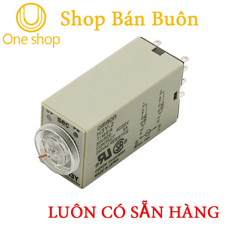 Relay Thời Gian Timer Omron H3Y-2 8P 220V