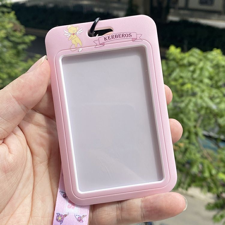 Dây Đeo Thẻ Họa Tiết Hoạt Hình Sakura Dễ Thương Tiện Dụng Cho Học Sinh/Văn Phòng