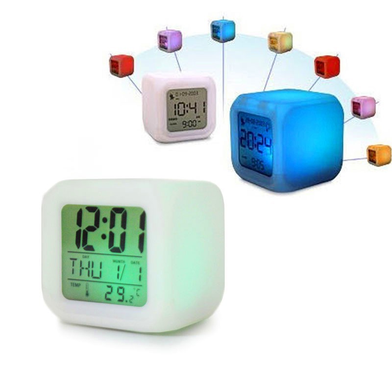 Đồng hồ điện tử đèn LED 7 màu