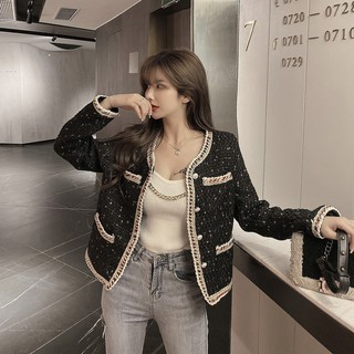 (SẴN) Áo dạ tweed viền nổi