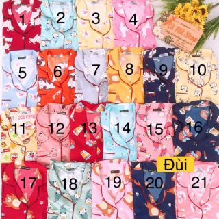 Đồ bộ Pijama tay cộc full viền
