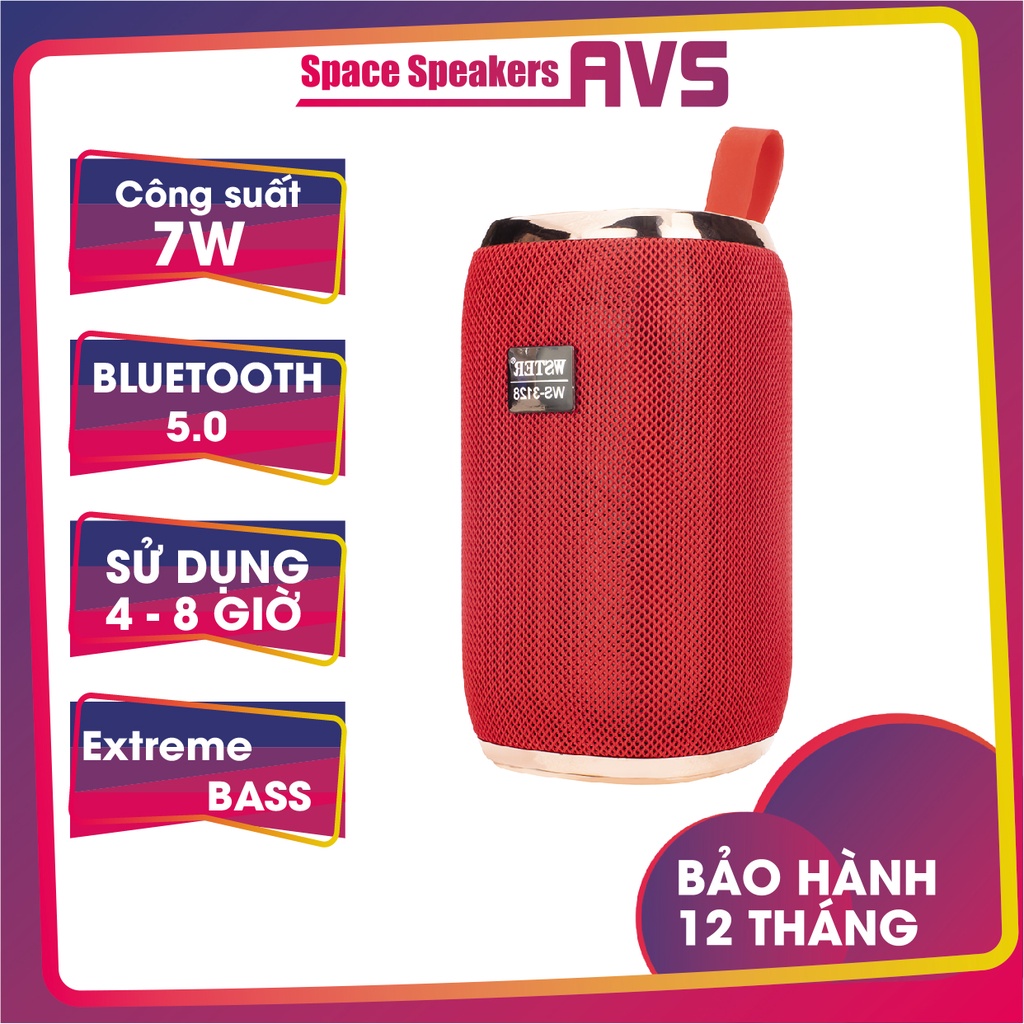 Loa Bluetooth WS 3128 Siêu Trầm , Loa Di Động Mini Âm Thanh Cực Đã Bảo Hành 12 Tháng