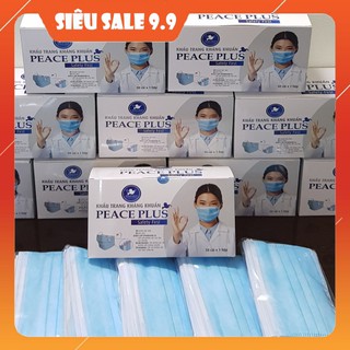 1 HỘP 50 CÁI Khẩu trang y tế kháng khuẩn 4 lớp Peace Plus