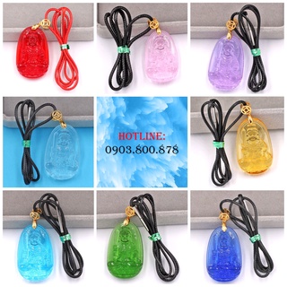 [Tuổi Dậu] Dây Chuyền Mặt Phật Bất Động Minh Vương Pha Lê 3.6cm - Mặt Size Nhỏ - Tặng Kèm Móc Inox - Phong Thủy 868