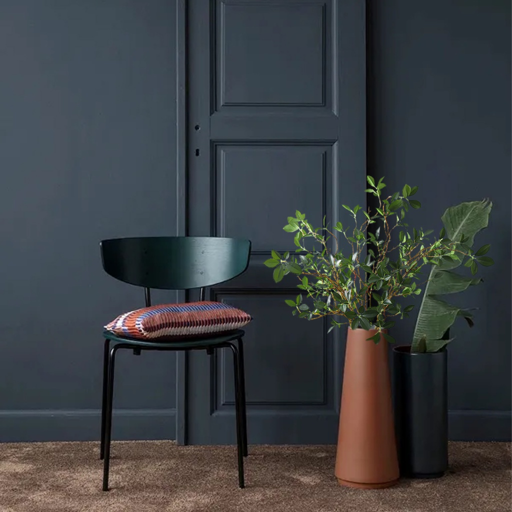 1 Nhánh Lá Bạch Đàn Nhân Tạo Bằng Vải Lụa Cho Trang Trí