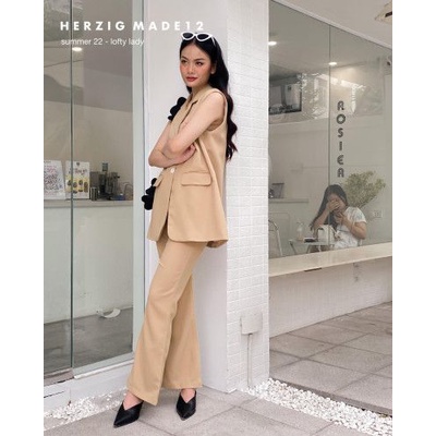 Quần dài ống suông loe nhiều màu set Moli - Molina pants - Q1474