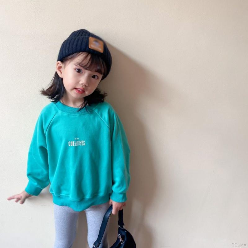Áo thun cotton tay dài in hình hoạt hình dễ thương cho bé gái