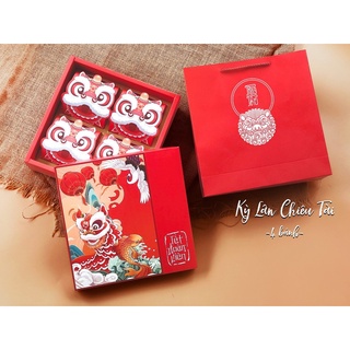 Hộp trung thu Kỳ Lân 4 bánh