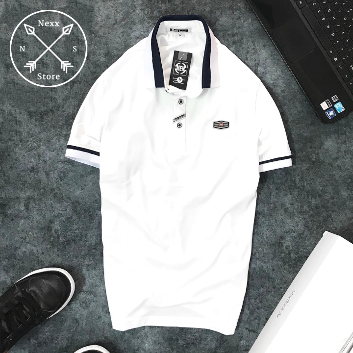 Áo thun polo nam có cổ bẻ sọc ngang vải cá sấu cao cấp trẻ trung Nexx&Dee NS1 | BigBuy360 - bigbuy360.vn