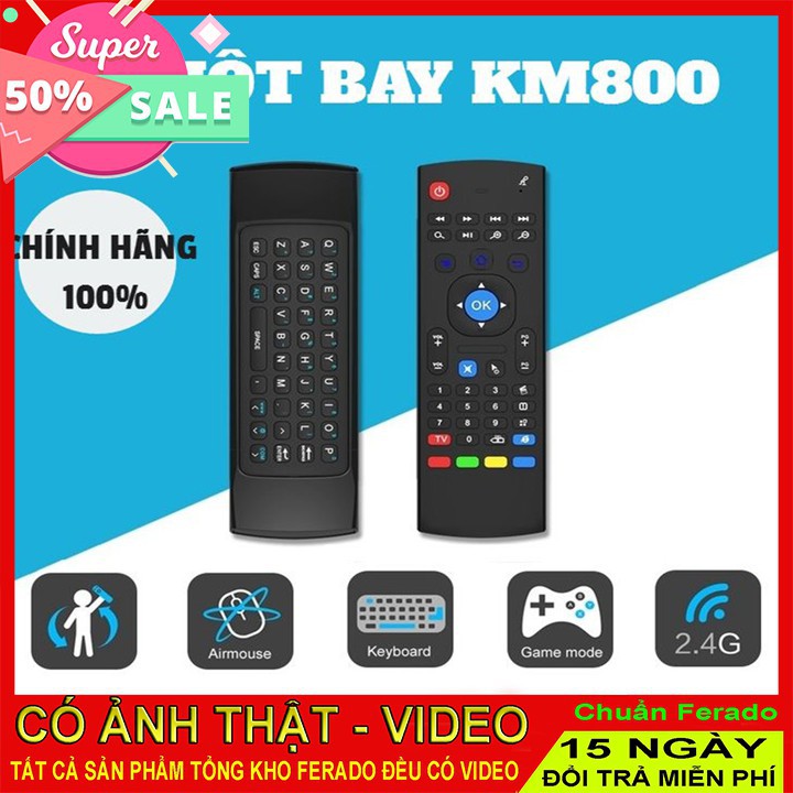 [XẢ KHO] CHÍNH HÃNG] Bàn phím chuột bay KM800 | Bàn phím không dây MX3 | AIR MOUSE KM800