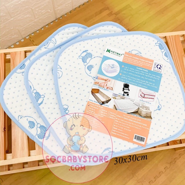 Set 3 tấm lót chống thấm VietMat 30*30cm