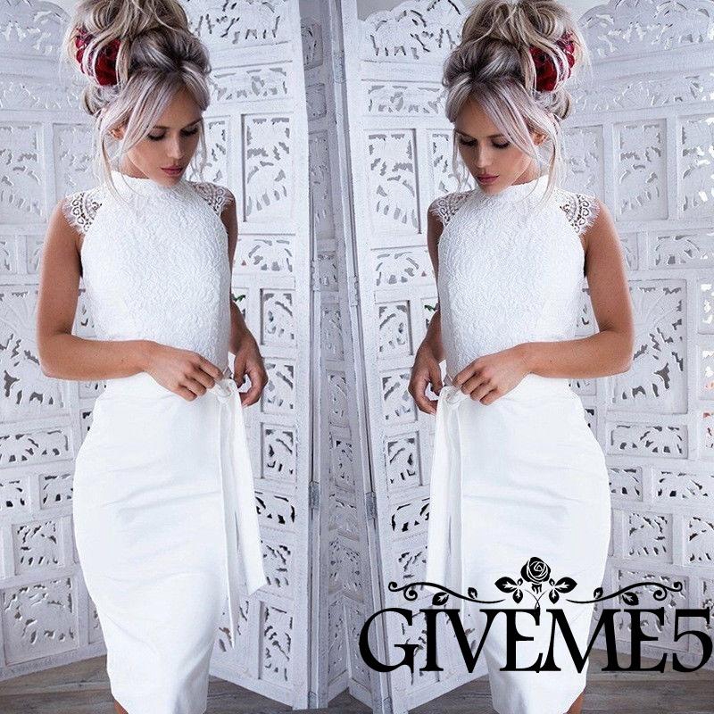 Đầm ren ôm body cổ yếm hở lưng quyến rũ