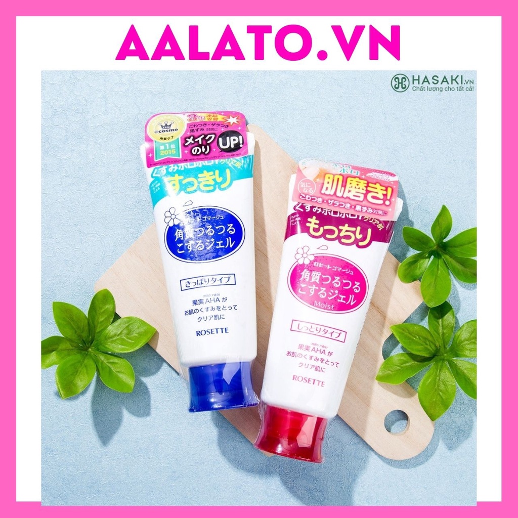 Tẩy tế bào chết 🌸 Freeship 🌸 tẩy da chết Rosette Peeling Gel Nhật Bản dạng gel 120g cho da thường và nhờn