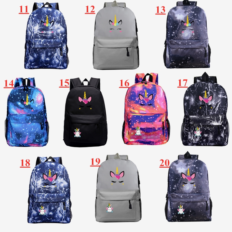 Unicorn Kid's Character Backpack School Bag Outdoor Sports and Leisure Backpack Computer Bag