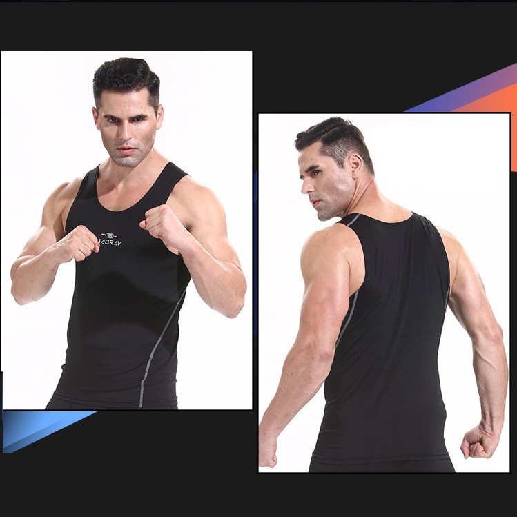 ÁO BODY TẬP GYM Sát Nách - ĐEN